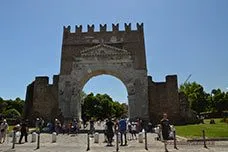 Arc d’Auguste, Rimini, Italie